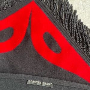 Wool Feastware shawl by world renowned Haida Fashion Designer Dorothy Grant.